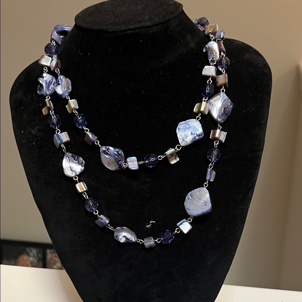 Lia Sophia Blue and Silver Necklace